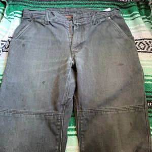 Men’s all seasons hemp canvas double knee pants